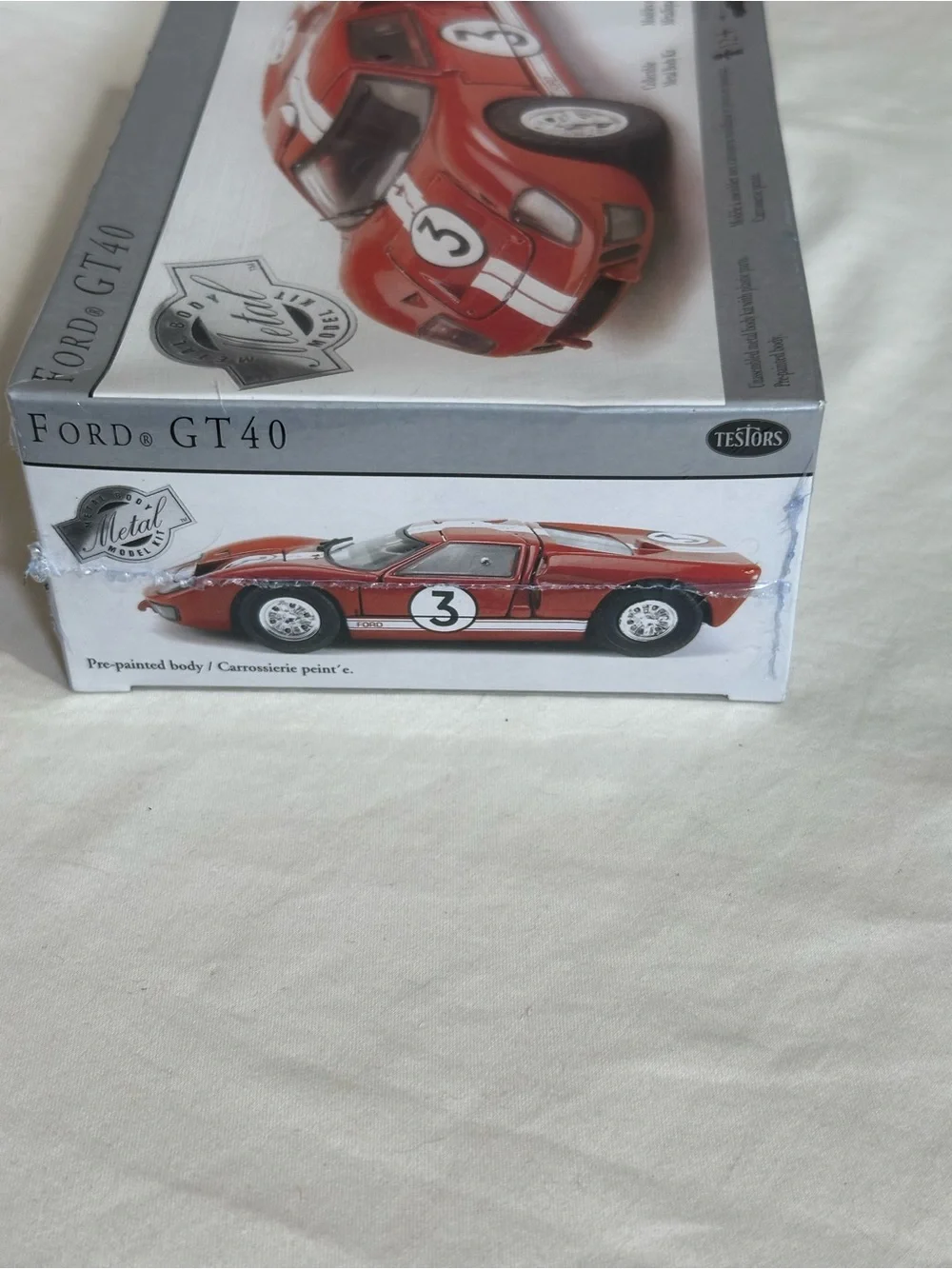 NIB Testors Ford GT40 Metal Body Model Kit Vintage 1:43 Scale